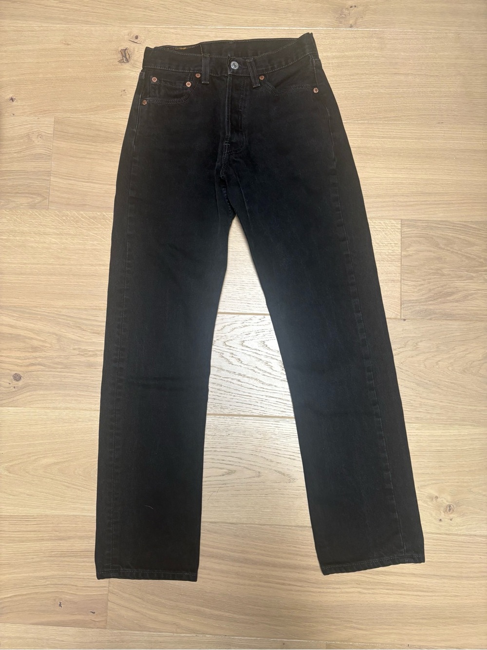Vintage Black Levis 501 Jeans
